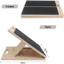 Tabla inclinada para estiramientos y equilibrio - Madera 40 x 30 cm portátil - Inclinación ajustable antideslizante - Soporta hasta 120 kg y mejora movilidad(default) - Multicolor - Ver 7