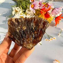 Raw Amber Calcite Cluster,Amber Calcite Mineral,Honey Calcite, Raw Calcite, Crystal Gift,Holiday Gifts - Brown - View 6