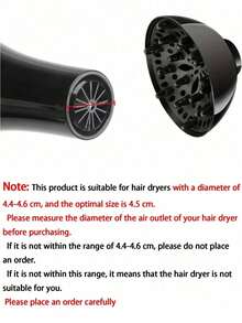 1pc Universal Foldable Hair Dryer Diffuser Attachment, Suitable For Curly, Wavy, Spiral Hair - Heat Resistant Silicone Portable Travel Hair Styling Accessory, Creates Defined Curls - Multicolor - View 7