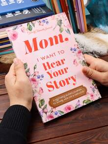 1pc Mom" Guided Memory Journal - Hardcover, Plain Ruled, English Language, Family Keepsake With Reflective Prompts