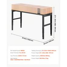 Estaciones de soldadura - 61 x 20 Zoll ohne Räder - Ver 7