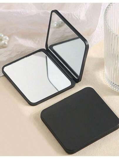 1pc Minimalist Portable White Square Folding Mirror,Cheap,Stocking Stuffers,Makeup,Makeup Tools,Cheap Stuff,Gifts,Gifts For Women,Christmas Gifts