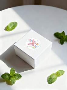 5 Pcs Butterfly Thank-You Stickers – Party Gift Labels, Suitable For Birthday Gifts, Wedding Favors And Customer Appreciation Gifts. Can Be Stuck On Gift Boxes, Gift Bags, And Water Bottles. - Multicolor - View 4