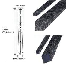 1 Unique Printed Tie Cat Dinosaur Duck Burger Turtle Duck Dog Flower Fun Tie, School Daily, Party, Work Tie