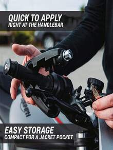 1个通用自行车、电动滑板车、摩托车刹车杆锁，防盗锁，铜油锁，方便携带，电动自行车锁材质：ABS