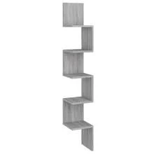 Étagère d'angle vidaXL Gris Sonoma 20 x 20 x 127,5 cm, matériau à base de bois - Multicolore - Voir 9