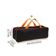 Geantă organizatoare de călătorie de Crăciun - Husă de depozitare impermeabilă neagră și portocalie, 2 dimensiuni pentru ambalarea cadourilor de sărbători, depozitarea cadourilor și accesorii tehnologice (greutate ușoară 142g/119g) - Multicolor - Vizualizare 8