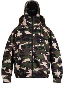 New Spring/Autumn Hooded Jacket, Camouflage Hooded Sweatshirt, Double Hood Design, Ribbed Trim, Open Front Hooded Jacket, Polyester Blend, Stretchy, Fashion Versatile - Apricot - View 15