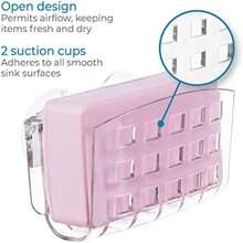 interDesign - Soporte de succión para Fregadero de Cocina, ediano, Transparente, 0.2, 1(M) - Multicolor - Ver 4