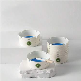 25pcs Disposable Foam Ashtrays Quickly Extinguish Cigarettes Absorb Ash Healthy And Long-Lasting Purification Convenient Use And Discard