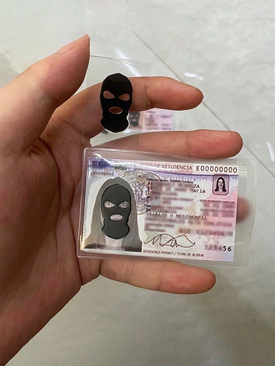 10 piezas/paquete Portador de tarjeta de privacidad de foto de identificación - Funda de tarjeta mate de PVC, adhesivo de cristal, adecuado para licencia de conducir, oficina, escuela, tarjeta de crédito, identificación laboral y tarjeta de acceso, conveniente de llevar, compacto y ligero