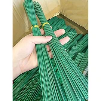 100/50/20英寸绿色花茎，DIY花艺材料，手工铁丝花茎配件。适用于DIY插花、婚礼花束、花环、花艺装饰配件和手工项目。也可用于家居装饰、婚礼装饰和手工花束。适用于复活节、生日、毕业典礼、母亲节和情人节等场合。