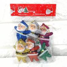 6pcs Santa Claus Christmas Ornaments - Vintage Style Small Santa Decorations For Holiday Tree, Festive Home Decor, Xmas Party Supplies & Gift Ideas - Multicolor - View 13