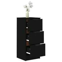 vidaXL czarna komoda 30x30x70 cm z drewna kompozytowego - Wielokolorowe - Zobacz 5