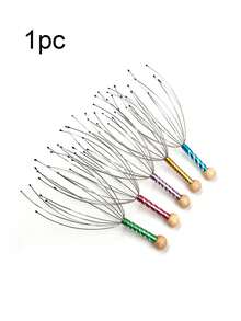 1pc Octopus Head Massager Soul Extraction Scratching Scalp Scratching Artifact Meridian Itching Device - Multicolor - View 12