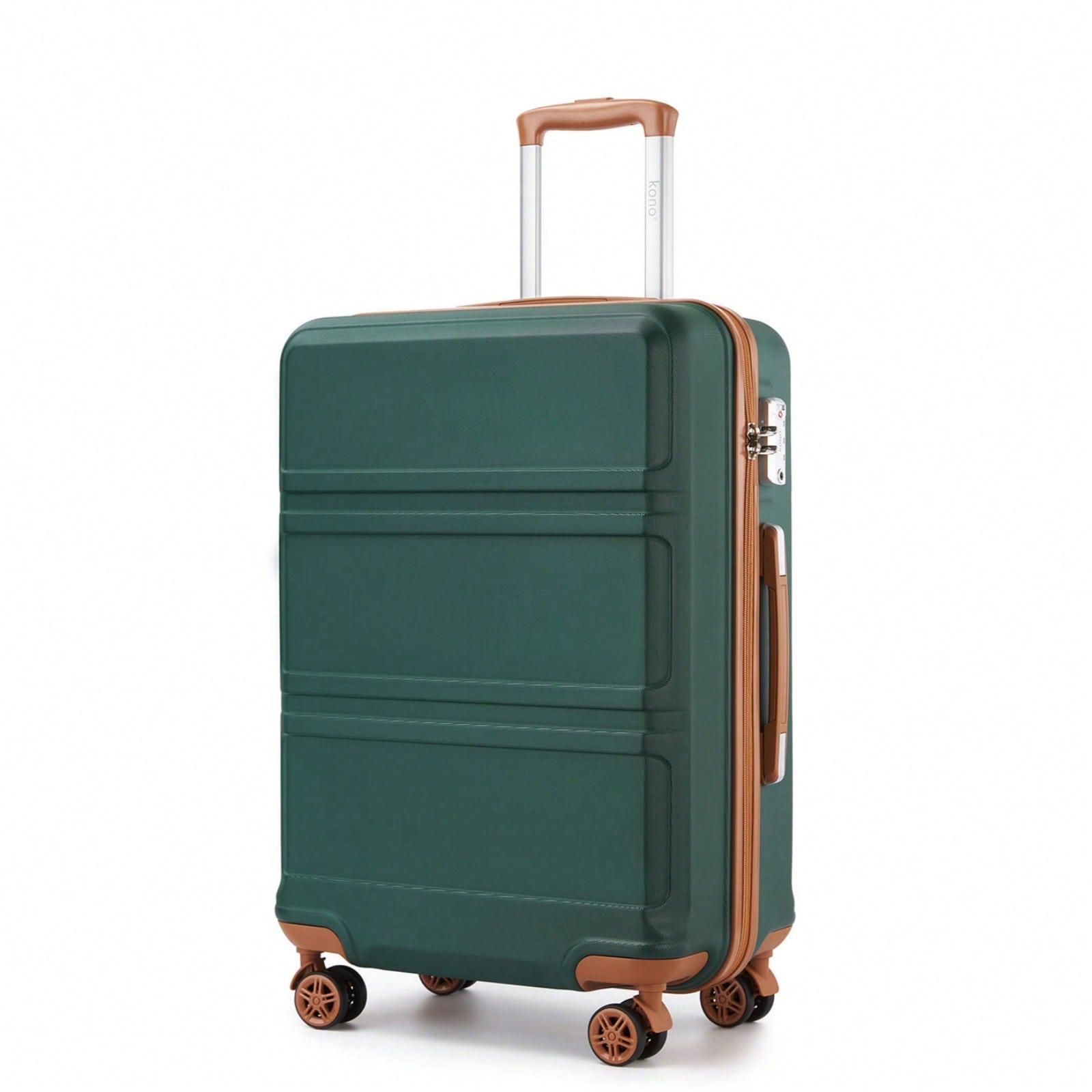 Lightweight 20in Small Cabin Carry On Suitcase 24in Medium Suitcase 28in Large Suitcase 32 Inch XL Extra Large Check In Suitcase ABS+PC Hard Shell Luggage 3 Piece Set Spinner Wheels TSA Lock YKK For Travel Vacation Summer Holiday Christmas New Year Gift Business Trip - Dark Green