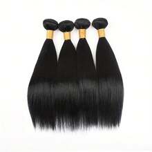 12A 马来西亚直发束 原始人发束 处女发 1/3/4 件束 短直发编织接发 - Natural Black - 查看 47