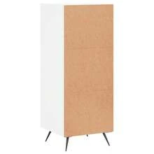 Buffet vidaXL Blanc brillant 34,5 x 34 x 90 cm Matériau à base de bois - Multicolore - Voir 8