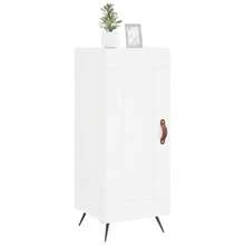Buffet vidaXL blanc 34,5 x 34 x 90 cm, matériau à base de bois - Multicolore - Voir 3