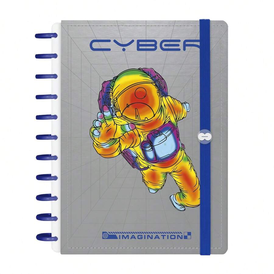 Iscool Smart Disc Notebook, 140 Sheets, Cyber Colors, M+ G+ - 銀色 - 查看 1