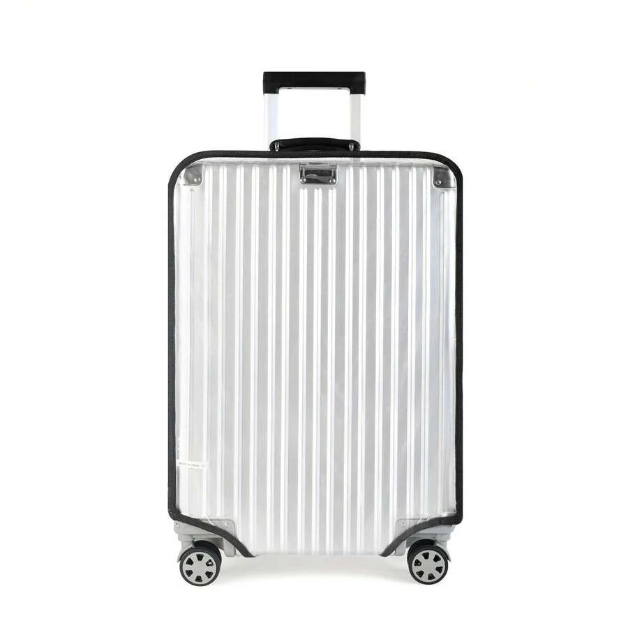 1pc Transparent Luggage Protective Cover, Thick Wear-Resistant Waterproof Suitcase Protective Cover, Luggage Cover, Suitable For Travel, Protect Luggage 18/20/22/24/26/28/30 Inch - Transparent - View 1