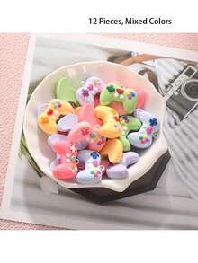 6/12pcs Mini Cartoon Cute Resin Game Controller Charms, Suitable For Necklaces, Earrings, Keychains, Art Crafts, Jewelry Making - Multicolor - View 13