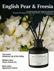 5件套（1瓶香氛精油+4根竹制扩香棒）无焰家居香氛套装，持久留香，包含香氛精油、扩香棒、天然植物萃取物、精油、芳香疗法、室内及浴室空气清新剂，浪漫礼物 - 隨機 - 查看 21