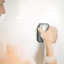 硅胶淋浴啤酒/饮料罐架，壁挂式浴室硅胶收纳架，浴室手机支架 - 彩色 - 查看 7