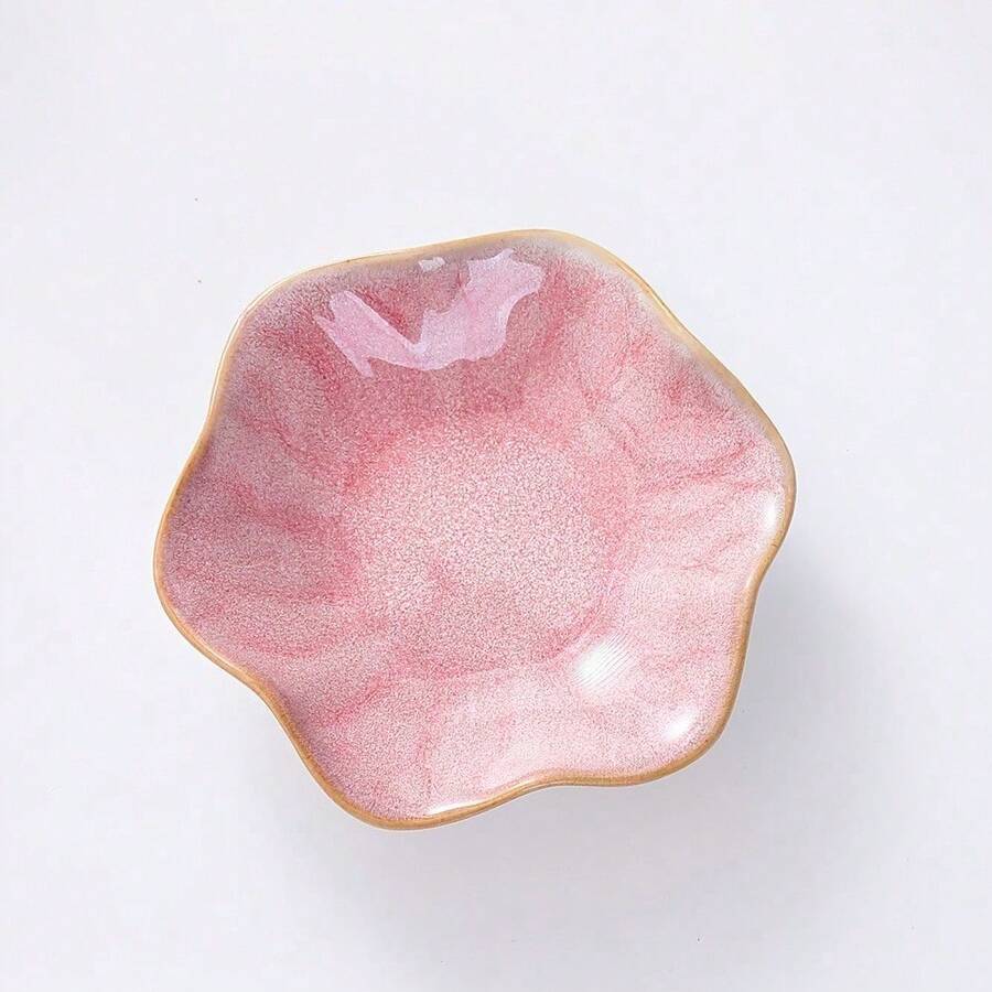1 Piece Of Pottery For Floral Design - Multi-Purpose Collection, For Beads, Chemicals, Spoons - Yellow, Pink, White And Spotted - Bathroom, Room, Room And Home Furnishings, Bathroom Accessories, Furniture, Small Item Holders, Furniture, Bead Towers - Pink - View 1
