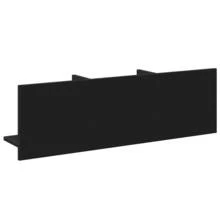 Mobiletto a muro vidaXL 100x16,5x30 cm, nero, in materiale a base di legno. - Multicolore - Visualizzare 6