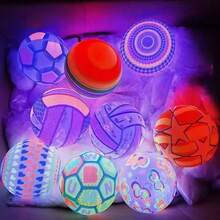Pelota con LUZ LED para niños, juguete de fútbol luminoso, baloncesto, fútbol hinchable, luz LED intermitente, accesorios de fiesta sensorial novedosos, pelotas desinfladas - Multicolor - Ver 7