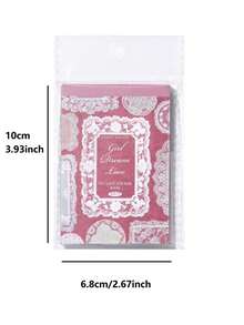 1本30张复古蕾丝花边贴纸，用途广泛，可用于DIY剪贴簿、装饰、PET贴纸等。