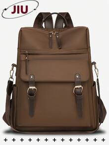 防盗尼龙双肩包，女士钱包，多功能时尚日常包，轻便旅行包，多口袋设计，大容量简约双肩包，便捷双肩包，适合学生、护士、教师、商务人士、旅行、通勤、购物、办公、约会、徒步、训练、工作等各种场合，生日礼物、节日礼物，背包 - 彩色 - 查看 15