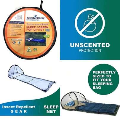Atwater Carey mosquitero desplegable para dormir con repelente de insectos de permetrina(default)