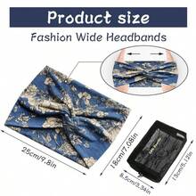 4pcs  Ultra-Wide-Edge Women's Elastic Knotted Crossed Yoga Exercise Headband With Decorative Elements. Women's Personalized Headscarf With Three-Dimensional Design. Outdoor Headscarf For Sports. - 彩色 - 查看 4