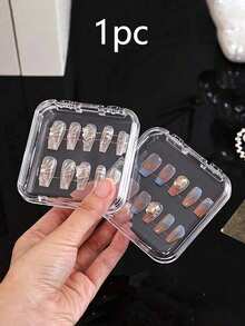 Acrylic Transparent Nail Art Display Box, Dust-Proof Packaging, Suitable For Nail Art Samples, Jewelry And Small Card Storage,Makeup Bag,Travel Essential - Multicolor - View 11