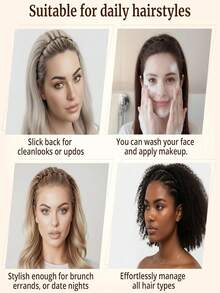 Women's Simple Elegant Wave Teeth Fixed Non-Slip Headband, Versatile For Makeup, Washing, And Daily Wear