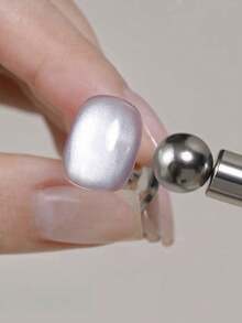 1支装水钻强力磁棒，适用于猫眼甲油胶美甲，双头磁笔磁棒，3D磁性美甲设计配件工具 - 彩色 - 查看 8