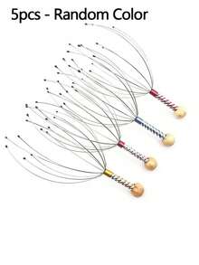 1pc Octopus Head Massager Soul Extraction Scratching Scalp Scratching Artifact Meridian Itching Device - Multicolor - View 13