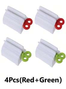 4/3/2/1件装牙膏分配器收纳架，浴室配件牙膏挤压器支架，染发化妆品创意挤压器，方便简单的浴室小工具，不浪费，家居浴室装饰，秋季装饰，返校季装饰，家居配件 - 彩色 - 查看 20