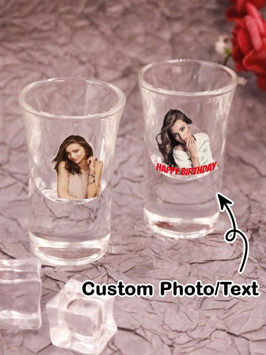 Customized Liquor Glass, Personalized Holiday Liquor Glass, Party Liquor Glass, Christmas Gift, Holiday Liquor Glass Gift, Christmas Party Liquor Glass Gift, Personalized Christmas Liquor Glass, Suitable For Anniversary, Valentine's Day, Mother's Day, Birthday, Father's Day, Graduation, Wedding, Housewarming, Home Decor - Multicolor - View 1
