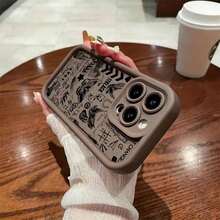 Fashionable Creative Phone Case For Apple 17 Pro Fashion New D-Directions O-One Phone Case, Suitable For 17, 16, 15, 14, 13, 12, 11 Pro, Mini XR/XS/X 7/177 Plus - Shockproof Soft TPU Back Case, Halloween Phone Case, Cool Phone Case, Retro Phone Case, Cute Phone Case, Cute Phone Funny, Daily Use Cover, Durable Material, Lightweight Protective Case, Technology Enthusiast, Smartphone User 17 Case 17 Pro Max Coverlong Sleeve Tops - 款式1(1pc) - 查看 2