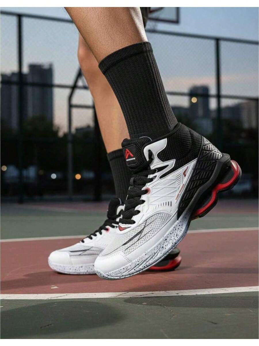 Men's Weightlifting Boot With Shock Absorber, Special Sizes 44, 45, 46, 47, 48 - Premium - 白色 - 查看 1