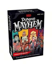 D&D Card Game, Suitable For 2-4 Players - 120 Action-Packed Cards, Monster Deck Set, Includes 60 Spells And 20 , Premium Party Game, Great For Valentine's Day, Birthday, Holiday Gifts, Durable Card Stock, Detailed Artwork - Multicolor - View 10