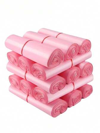 20pcs Thick Waterproof Solid Color Packaging Bags, Simple Multipurpose Pouches, Suitable For School, Office, Shipping, Mailing