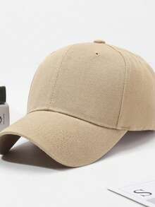 1顶纯色棒球帽 - 优质内衬，可调节弯帽檐，休闲时尚，适合运动/日常/旅行 - 藏蓝色 - 查看 10