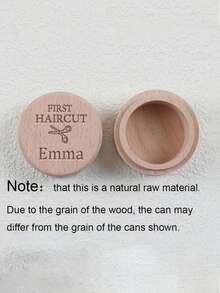 1pc Customizable Wooden Hair Keepsake Box, Fetal Hair Storage Box, Wooden Fetal Hair Alternative Storage Box, Baby Hair Storage Box, Wooden Hair Storage Box, Unisex Fetal Hair Collection Keepsake Box, Wooden Keepsake, Unisex, Customizable Name Text, Easter Gift, Memorial Gift, Birthday Gift - Multicolor - View 8