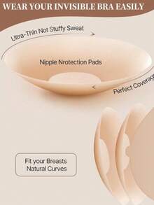 2Pcs Silicone Nipple Covers For Women – Adhesive Reusable Invisible Seamless Pasties With Storage Box | Strapless No-Show Breast Petals For Backless Outfits,Reusable Silicone Nipple Covers (2Pcs) – Strong Adhesive Invisible Seamless Design + Storage Box | No-Show Breast Pasties For Strapless & Halter Tops, Silicone Nipple Covers, Reusable Nipple Pasties, Adhesive Nipple Covers, Invisible Breast Petals, Seamless Nipple Covers, No-Show Nipple Pasties, Strapless Breast Covers, Women Nipple Covers, 2pcs Nipple Pasties, Skin-Friendly Nipple Covers, Backless Outfit Accessories, Halter Top Nipple Covers, Dressy Nipple Pasties, Everyday Nipple Covers, Comfortable Breast Petals - Ca cao - Xem 9