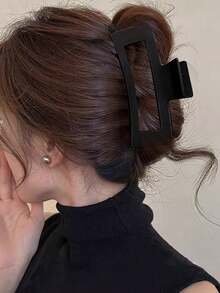 4 chiếc/1 chiếc Kẹp tóc nữ hình vuông, lượn sóng, hình tia chớp màu nâu/đen, kích thước 10,8cm/4, thời trang, thanh lịch, tối giản, màu trơn, phù hợp cho sử dụng hàng ngày, thường ngày, dự tiệc, đi làm, đi biển, tạo kiểu tóc, trang điểm, phụ kiện trang phục. Kẹp tóc thanh lịch, kẹp cài tóc thời trang, kẹp hàm thanh lịch, phụ kiện tóc nữ. - Nhiều màu - Xem 9