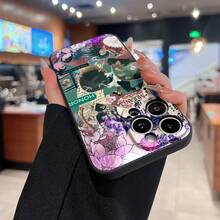 Funda para teléfono con temática de  Honor Compatible con fundas para teléfonos ,  17,  16 Pro Max,  15 Pro Max,  13 y  12 Funda de silicona para teléfono Resistente al agua, a los golpes y a los arañazos Un gran regalo para familiares, amigos, seres queridos, novios/novias y para Navidad. - Negro - Ver 6